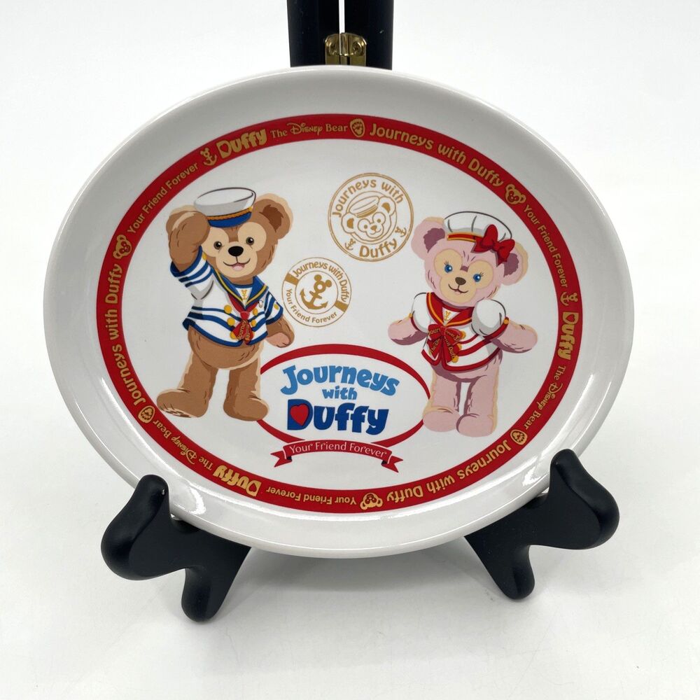 Tokyo Disney Sea Journeys Duffy ShellieMay 2015 Ceramic Plate Oval Souvenir 6.5"